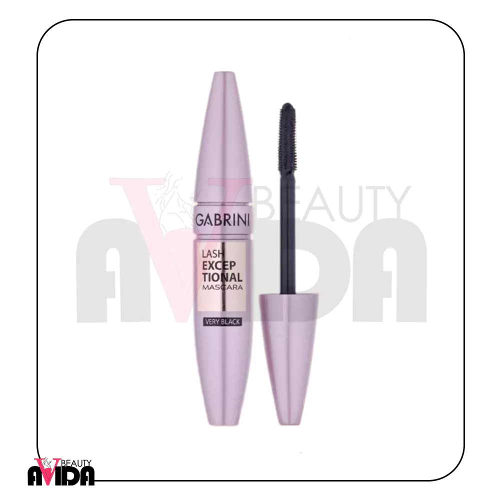 ریمل حجم‌دهنده گابرینی Lash Exceptional با برس سیلیکونی و رنگدانه‌های مشکی، مژه‌ها را حجیم و بلند می‌کند. این محصول را میتوانید. آویدا بیوتی.