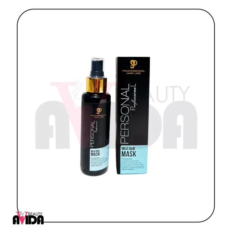 ماسک شیر مو پرسونال با ترکیب پروتئین شیر، روغن آرگان و شی باتر، بدون نیاز به آبکشی، موها را تغذیه، ترمیم و آبرسانی می‌کند. خرید از آویدا بیوتی.