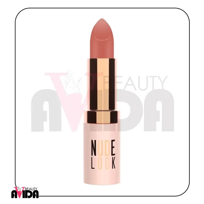 رژ لب جامد مات Nude Look گلدن رز شماره 02 با رنگ طبیعی | آویدا بیوتی