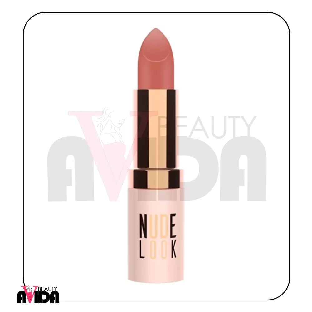 رژ لب جامد مات Nude Look گلدن رز شماره 02 با رنگ طبیعی | آویدا بیوتی