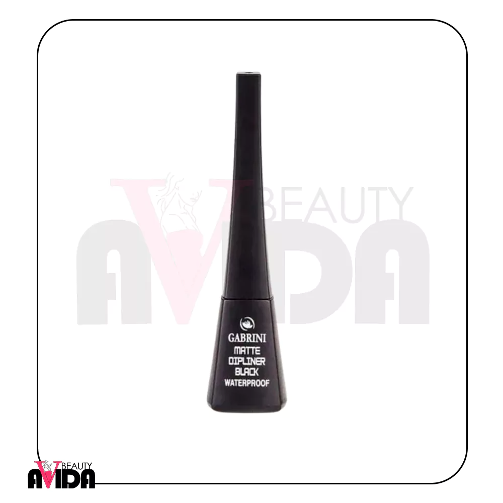خط چشم ماژیکی گابرینی مدل Matte Dipliner Black با فرمولاسیون ضدآب و رنگ مشکی مات، خطوطی دقیق و ماندگار بر روی پلک ایجاد می‌کند.