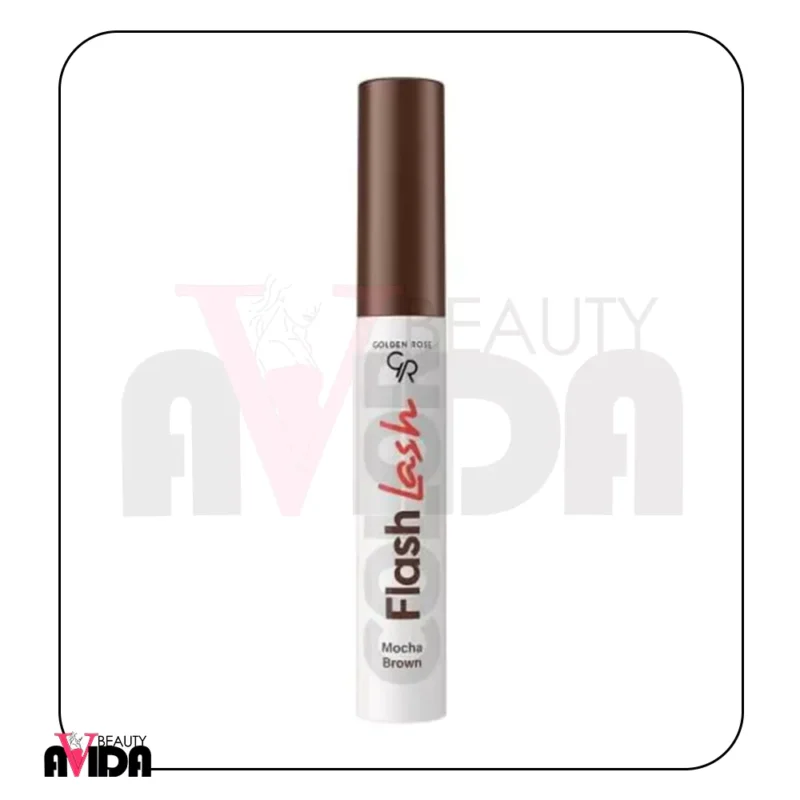 خط چشم رنگی گلدن رز مدل Flash Liner شماره 108 با رنگ قهوه‌ای موکا، اپلیکاتور نازک و فرمولاسیون مایع، خطوطی دقیق و ماندگار برای آرایش چشم‌های جذاب فراهم می‌کند.