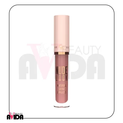 رژ لب مایع گلدن رز مدل NUDE LOOK شماره 03 رنگ Coral Nude، یک برق لب با بافت سبک و براق است که لب‌ها را نرم و مرطوب کرده و جلوه‌ای طبیعی و درخشان به آن‌ها می‌بخشد.